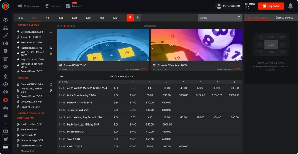 Pronósticos de Lotería